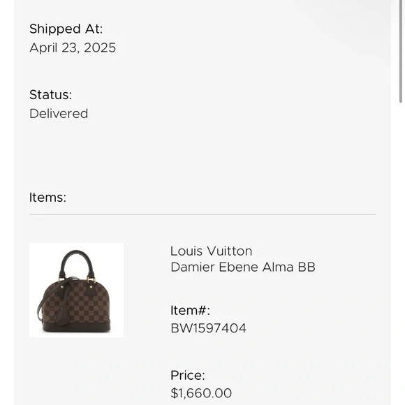 Louis Vuitton Alma bb - Picture 7 of 7